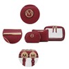 MKF Collection Laura Women's Cosmetic Punch 10 Pcs Sets, Small Travel Makeup Bag by Mia k - 3 of 4