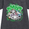 Girls' - Teenage Mutant Ninja Turtles - Paint Logo Graphic Short Sleeve Fleece Dress - 2 of 3