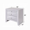 NicBex 2 Drawers Nightstand Bedside Table with 1 Tray End Table Bedroom Furniture with Solid Wood for Living Room, Bedroom - 4 of 4