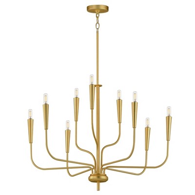 Maxim Lighting Vela 9 - Light Chandelier in  Satin Brass