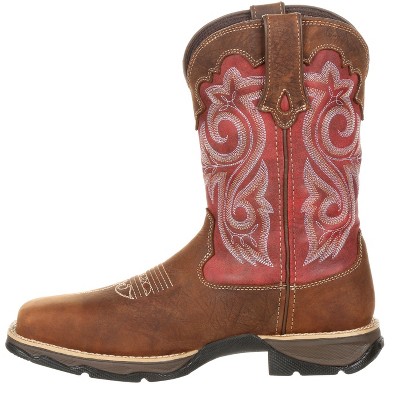 Lady Rebel by Durango Women's Red Waterproof Composite Toe Western Work Boot
