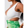 Slickblue 2PC Bodycon Mini Dress in Pink Black with Detachable Cross Open Back Sleeveless Top, Color & Size Options - 2 of 4