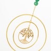 Woodstock Chimes Suncatcher Tree of Life, Green Stone 12" - 2 of 4