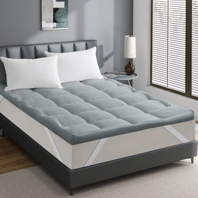 Peace Nest 4-inch Thickness Down Alternative Fitted Mattress Topper with Soft Cover