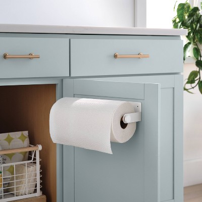 Paper Towel Holder White - Brightroom Metal Kitchen Holder, Napkin  Sponge Organizer, Width