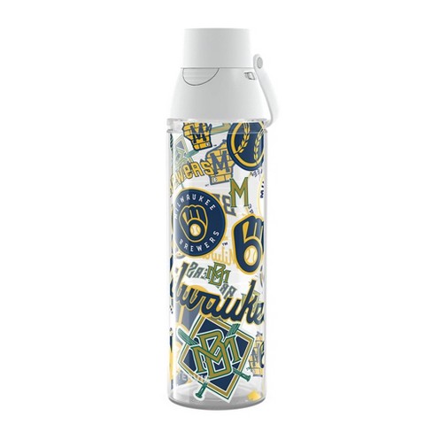 Mlb Milwaukee Brewers 24oz All Over Venture Water Bottle : Target