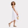 Women's Smocked Waist Poplin Midi A-Line Dress - Universal Thread™ - 4 of 4