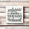 Slickblue Heartfelt Grandchild Wood Sign – Rustic 7x7 Knotty Pine with Hanging Slot or Shelf Display Option - 3 of 3