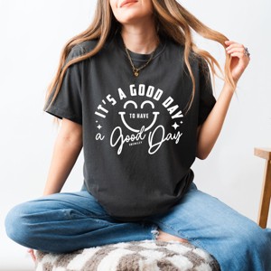 Simply Sage Market S.W.Smiley It's A Good Day To Have A Good Day Garment Dyed Tee - 1 of 4