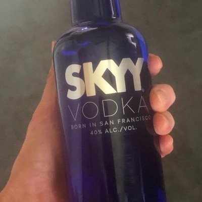 skyy vodka bottle