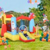RISOKEYS 4-in-1 Bounce House, Kids Inflatable Water Slide, with 2 Slides, Climbing Wall, Trampoline, & Water Pool Area, Air Blower - 2 of 4