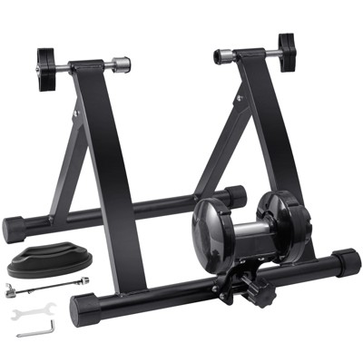 VEVOR Bike Trainer Stand, Magnetic Stationary Bike Stand for 26"-29" Wheels, Low Noise Motor, Protable Folding Bicycle Trainer