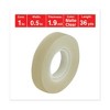 Universal Invisible Tape, 1" Core, 0.5" x 36 yds, Clear, 12/Pack - 3 of 4