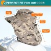SUN CUBE Wide Brim Sun Hat with Neck Flap, UPF50+ Hiking Safari Fishing Hat for Womens, Sun Protection Beach Hat - 4 of 4