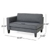 NicBex 101 Inch Morden 3-Seater Sofa Couch with Wood Legs for Living Room,Office,Apartment - 3 of 4