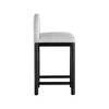 Meridian Furniture,Conrad Grey Linen Textured Fabric Counter Stool - 4 of 4
