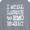 Women's - Instant Message - I Still Listen To Emo Music Graphic Racerback Tank - 2 of 4