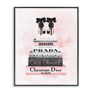 Stupell Industries Black Heels on Bookstack, 24" x 30" - 1 of 4