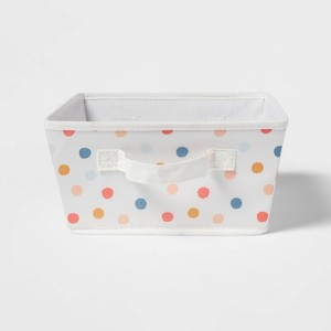 Polka Dot Kids' Fabric Bin - Pillowfort™ - 1 of 3