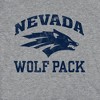 Women's University of Nevada Large Cap Sleeve Baby Rib Crop Top Athletic Heather - 3 of 4