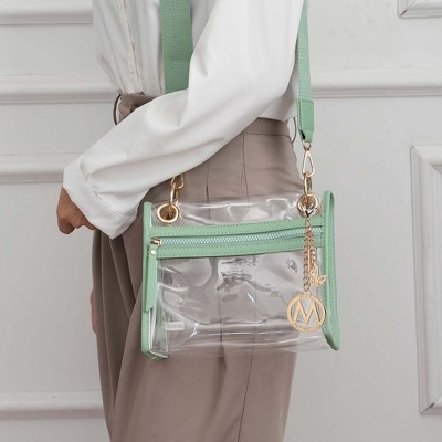 MKF Collection Gia Clear Crossbody Bag for Women by Mia K - Mint — фото 3