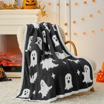 Snuggle Sac Ultra-Soft Microfiber Halloween Throw Blanket, Seasonal Decorative Accent