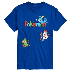 Men's - Pokémon - Sas Starters Short Sleeve Graphic T-Shirt - 1 of 4