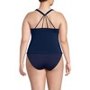 Lands' End Women's Tugless High Neck Strappy Back Tankini Swimsuit Top - 2 of 3