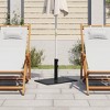 vidaXL Parasol Base Dark Grey Steel, Iron 33.1 lbs Adjustable Feet - 4 of 4