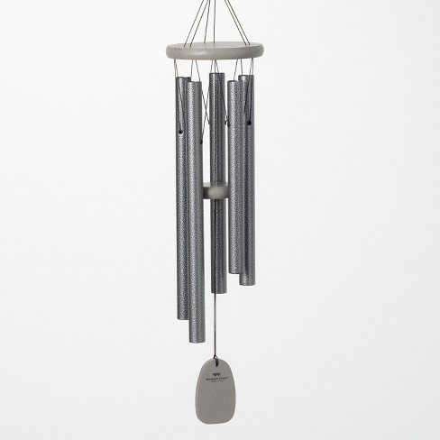 Woodstock Chimes Signature Collection, Chimes of Bali, 25", Silver World Music Wind Chimes for Outdoor, Patio, Home or Garden Decor BWAS - image 1 of 4