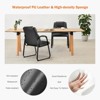 FURNIinspire Task And Office Chairs Waiting Room Chairs, Office Desk Guest Chair With Padded Arms, Reception Armchair, Black, 24.5"*20.5"*35" - 4 of 4