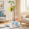 Tangkula 71" Large Cat Tree Multi-level Cat Tower Furniture w/ Scratching Ramp - 3 of 4