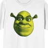 Shrek Oversized Ogre Face Crew Neck Short Sleeve Men's White T-shirt - image 2 of 3