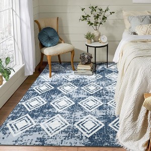 Area Rug Moroccan Soft Rug Modern Geometric Rug for Bedroom Living Room Kitchen Dining Room Rugs - 1 of 4