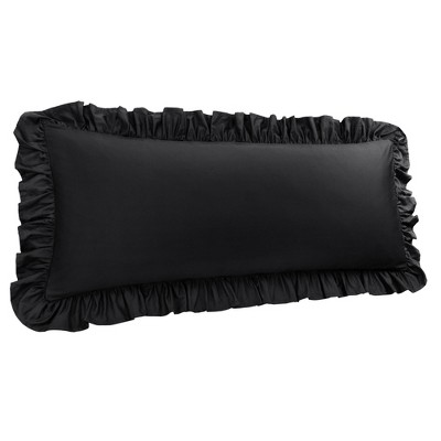 PiccoCasa Pure Cotton Soft Envelope Closure Body Ruffled Pillowcases 2 Pcs