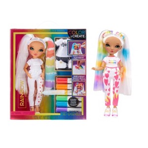 Rainbow High Color & Create DIY Fashion Doll - Green Eyes/Straight Hair - 1 of 4