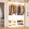 Aheaplus Freestanding Closet Organizer with Drawers and Shoe Rack, Walk-In Closet System with Hanging Rods - 2 of 4