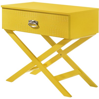 NicBex Nightstand with Storage Drawer Modern End Table with Wood Legs for Living Room,Bedroom