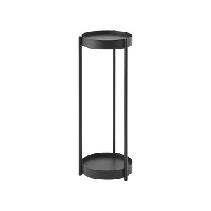Yamazaki Home - Two-Tier Rolling Plant Stand (28" H) - Steel - 1 of 4