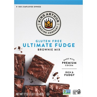 King Arthur Gluten Free Fudge Brownie Mix - 17oz : Target