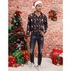 WhizMax Men's Christmas Hawaiian Shirts Button Down Ugly X-Mas Christmas Vacation Long Sleeve Shirts - 4 of 4