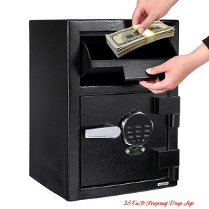 3.5 Cu.Ft Drop Safe for Business, Heavy Duty Depository Safe w/ Drop Slot, Drop Slot Safes w/ Digital Keypad for Cash - 1 of 4