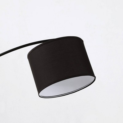 Oscar 65" Adjustable Black Metal Arc Floor Lamp with Marble Base