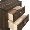 New Classic Furniture Blue Ridge Solid Wood Bedroom Nightstand in Rustic Gray - 4 of 4