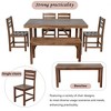 Osparple Outdoor Patio Furniture Dining Set Acacia Wood Conversation Chairs and Rectangle Dining Wooden Table for Patio, Terrace, Garden - 4 of 4