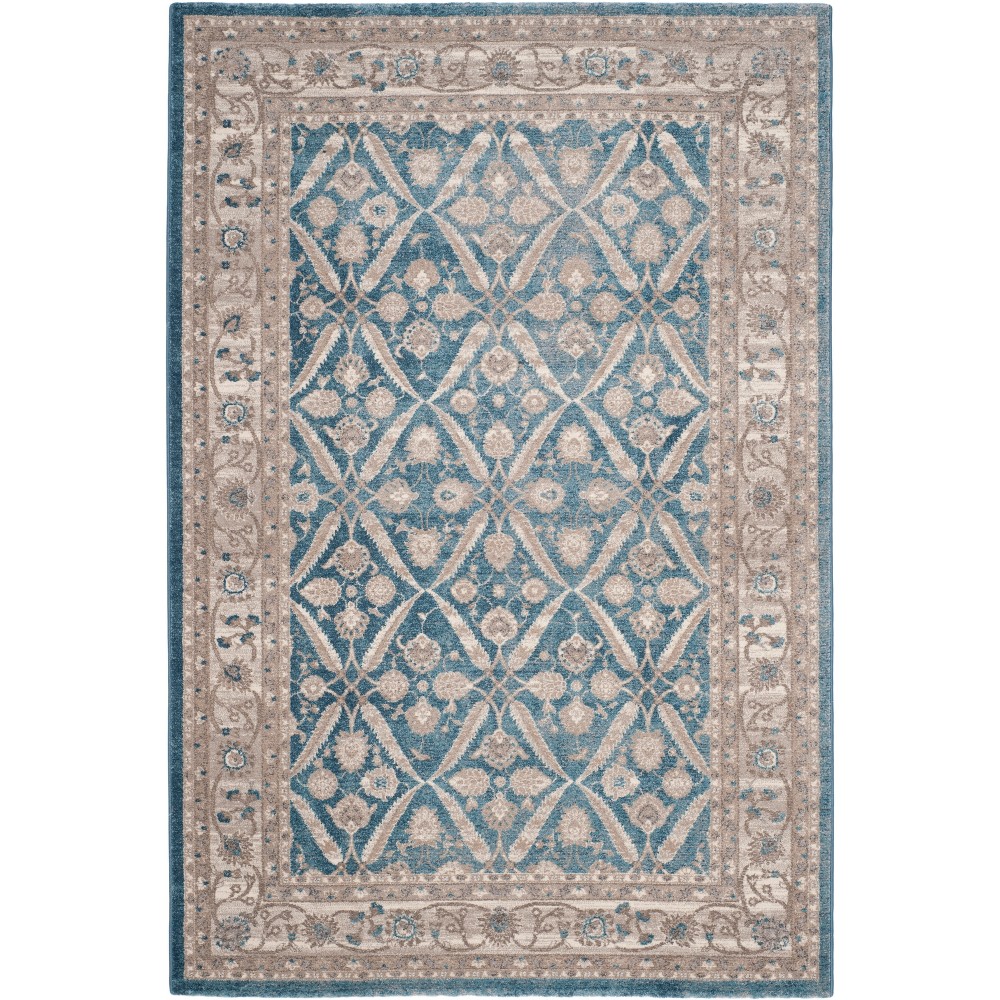 2'x3' Floral Loomed Accent Rug Blue/Beige - Safavieh