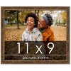 PosterPalooza | Photo Size Textured Gold Picture Frame - UV Acrylic, Foam Board Backing, Hanging Hardware - 2 of 4