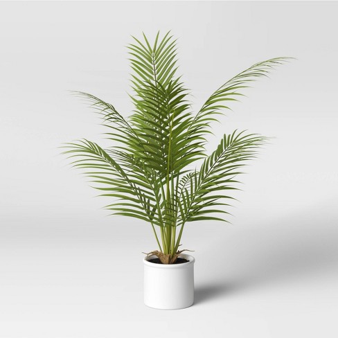 feedback Zeeziekte haar 28" X 24" Artificial Palm Plant Arrangement In Pot - Threshold™ : Target