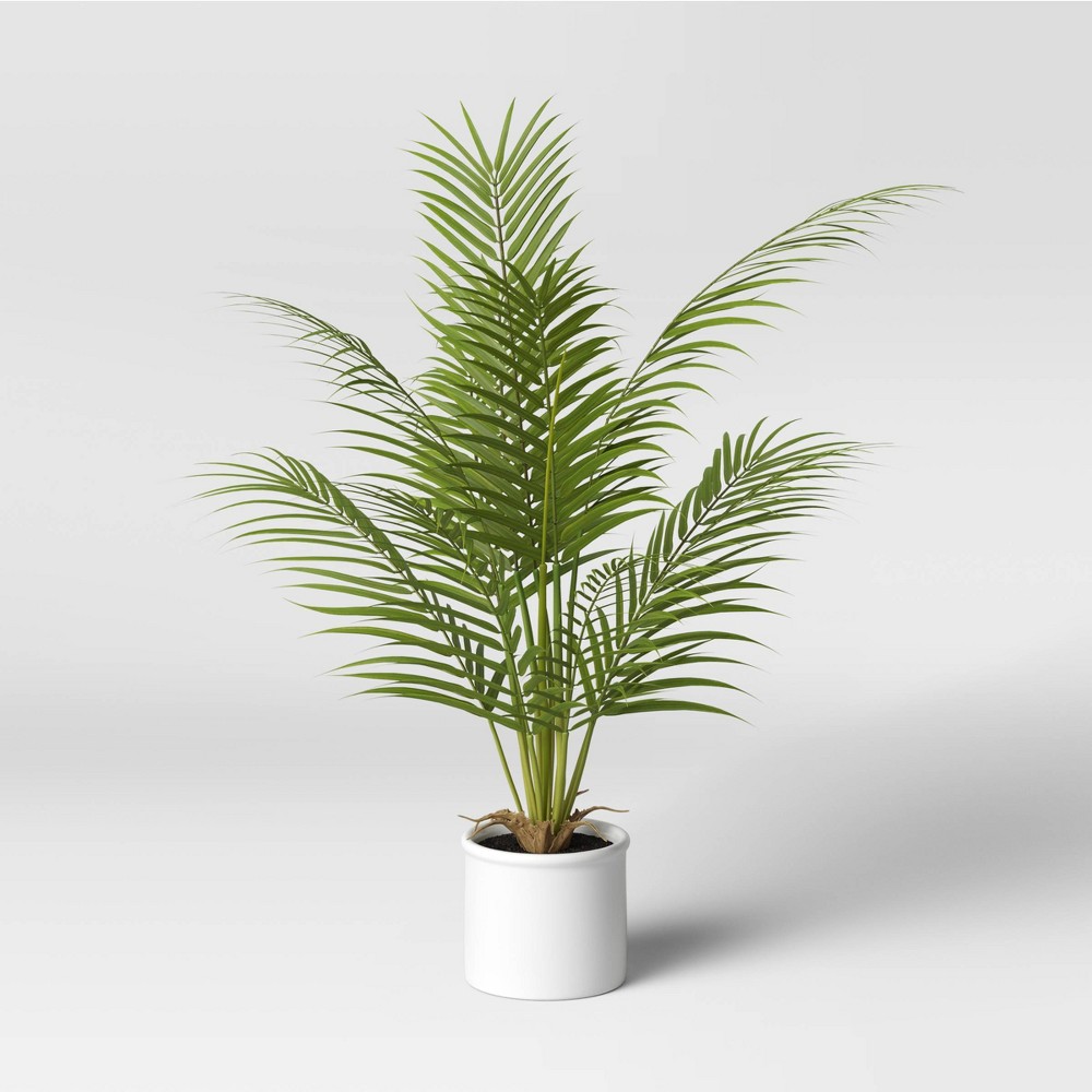 2. 28" x 24" Artificial Palm Plant Arrangement in Pot - Threshold™