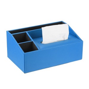 Unique Bargains PU Leather Magnetic Base Easy to Clean Multipurpose Paper Towel Holder 10.4 x 6.5 x 4.7 Inch 1 Pc - 1 of 4